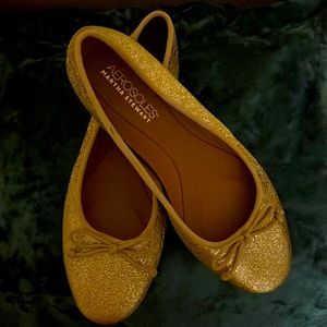 Aerosoles - Martha Stewart gold metallic ballet flats